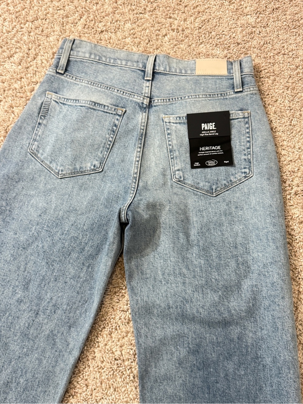 NWT Paige ARELLIA ANKLE High Rise Barrel  Leg  Women's Jeans Size 28 - Picture 12 of 16